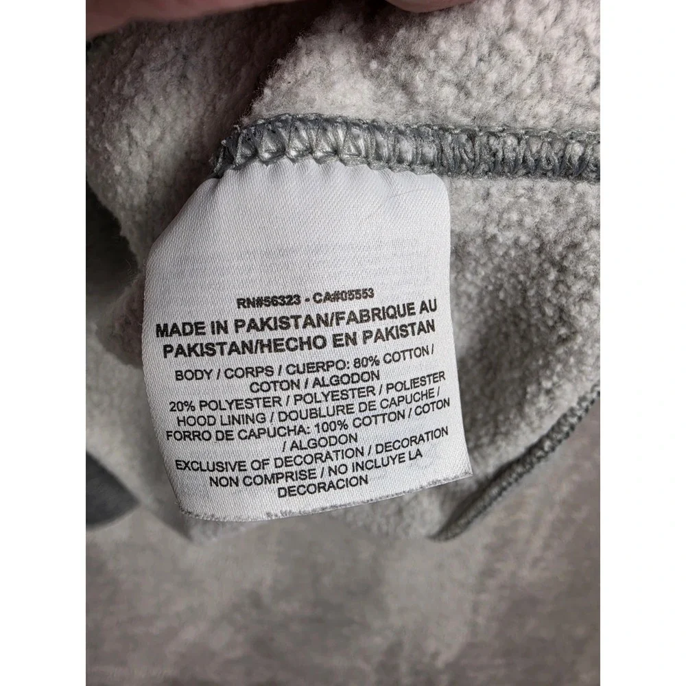 Nike Hoodie Mens Large Gray Sportswear Club Fleece Pullover Sweatshirt 804346